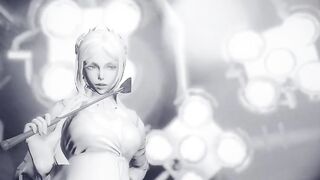 Robots fuck hard in all holes blonde YoRHa from the game "NieR"