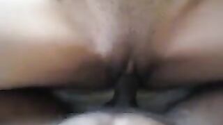 Close-up creampie in swarthy hindu pussy