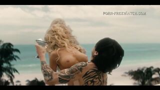 Naked Lily James Nude Tits Sex Scenes as Pamela Anderson "Pam & Tommy" (2022)