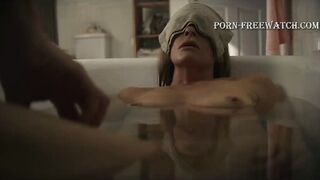 Toni Collette Nude Tits in Bath Scene "The Staircase" S1Ep8 2022