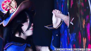 Magical anal sex with MollyRedWolf as Mona from Genshin Impact