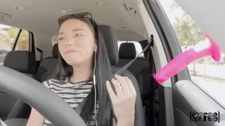 Girl taxi driver Gianna Ivy after a trip with JMac took payment by sex
