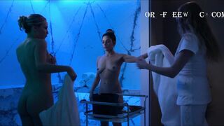 Amber Goldfarb and Sarah Shahi Nude Tits in SPA "Sex/Life" S2Ep4 2023