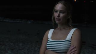 Jennifer Lawrence Nude Tits "No Hard Feelings" 2023