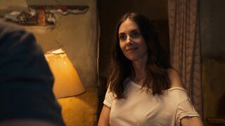 Alison Brie Sexy Scene (Naked Tits) "Freelance" 2023 HD
