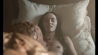 Lily-Rose Depp Nude Tits "Nosferatu" 2024 HD