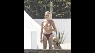 Brooks Nader Topless Beach in Cabo 2025
