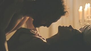 Carla Salle Nude Tits Sex Scene "Guerreiros do Sol" S1Ep29 2025 / Cena de sexo com seios nus de Carla Salle