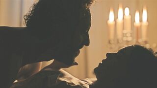 Carla Salle Nude Tits Sex Scene "Guerreiros do Sol" S1Ep29 2025 / Cena de sexo com seios nus de Carla Salle