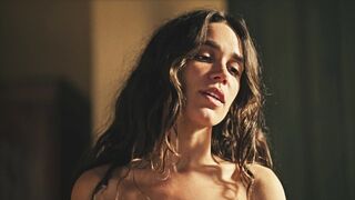 Carla Salle Nude Tits Sex Scene "Guerreiros do Sol" S1Ep40 2025 / Cena de sexo com seios nus de Carla Salle