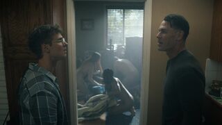 Elliot Frances Flynn, etc. Nude Tits Sex Scenes "Peacemaker" S2Ep2 2025