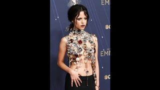 Jenna Ortega, Catherine Zeta-Jones Sexy Dress in 77th Primetime Emmy Awards (2025)