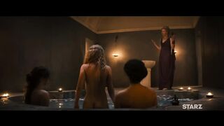 Ivana Baquero, Jamaica Vaughan, Eden Hart, India Shaw-Smith, Tenika Davis, etc. Nude Tits Sex Scenes "Spartacus: House of Ashur" S1Ep1-2 2025