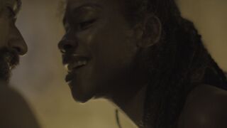 Tenika Davis Nude Tits Sex Scene "Spartacus: House of Ashur" (S1Ep5) 2025