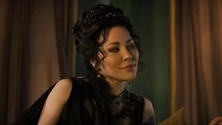 Ivana Baquero, India Shaw-Smith, Claudia Black, Tenika Davis Nude Tits Sex Scenes "Spartacus: House of Ashur" S1Ep10 2026