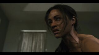 Zoe Saldaña, Génesis Rodríguez Nude Tits Sex Scenes "Lioness" S3Ep2 2026